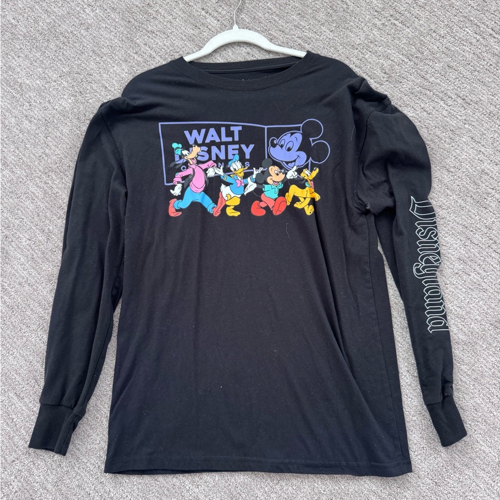 Disneyland Black Long Sleeve Small Adult Top